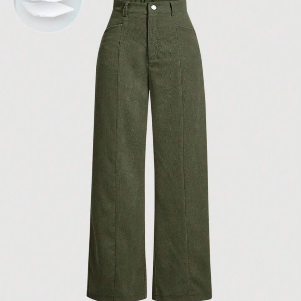 NWOT Womens Corduroy Wide-Leg Pants